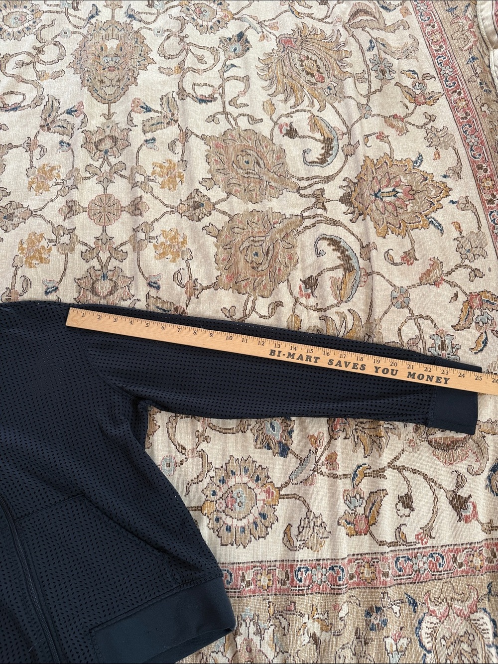 Calia Black Perforated Zip-Front Bomber Jacket - Picture 11 of 11
